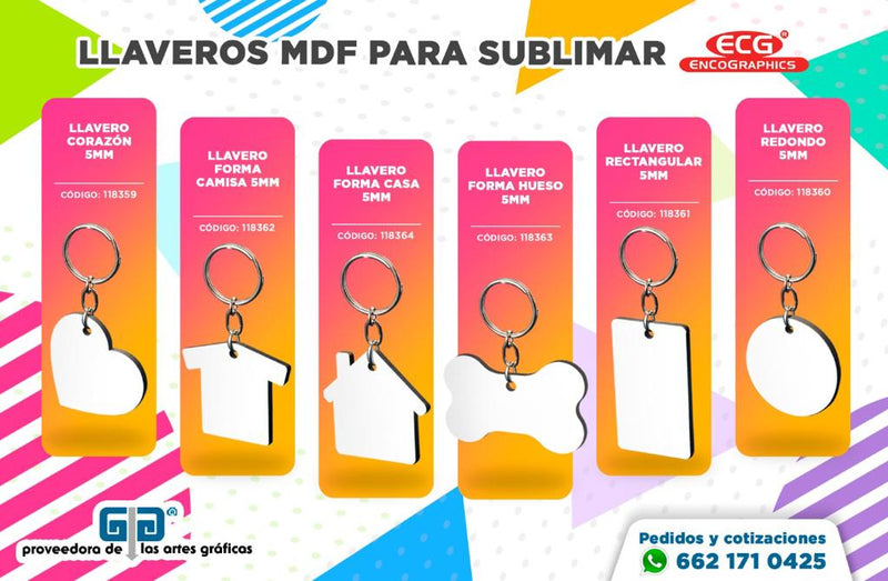 Llaveros personalizados sublimación! - Contraste gráfico, SLP