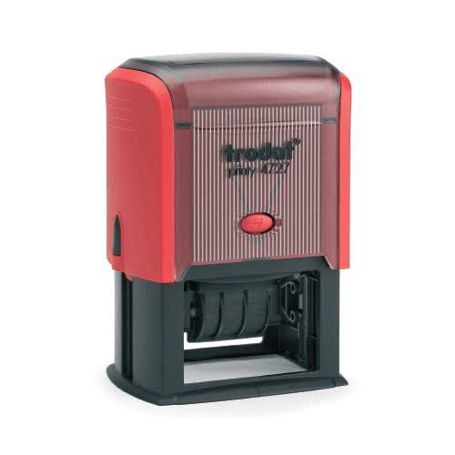 FECHADOR	TRODAT		4727	MEDIDA	40 X 60 MM	TINTA	ROJO Y AZUL	BICOLOR	AUTOENTINTABLE