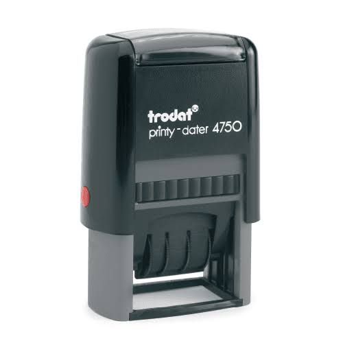 FECHADOR	TRODAT		4750	MEDIDA	41 X 24 MM	TINTA	NEGRO		AUTOENTINTABLE