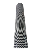 VINIL TEXTIL  ZIGZAG  BLANCO CON NEGRO  50  CMS  X 1.0  MT.