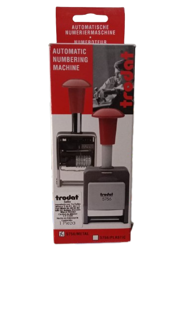 FOLIADOR PROFESIONAL	TRODAT	METAL AUTOMÁTICO	5756	MEDIDA	6 DIGITOS	TINTA	NEGRO		AUTOENTINTABLE